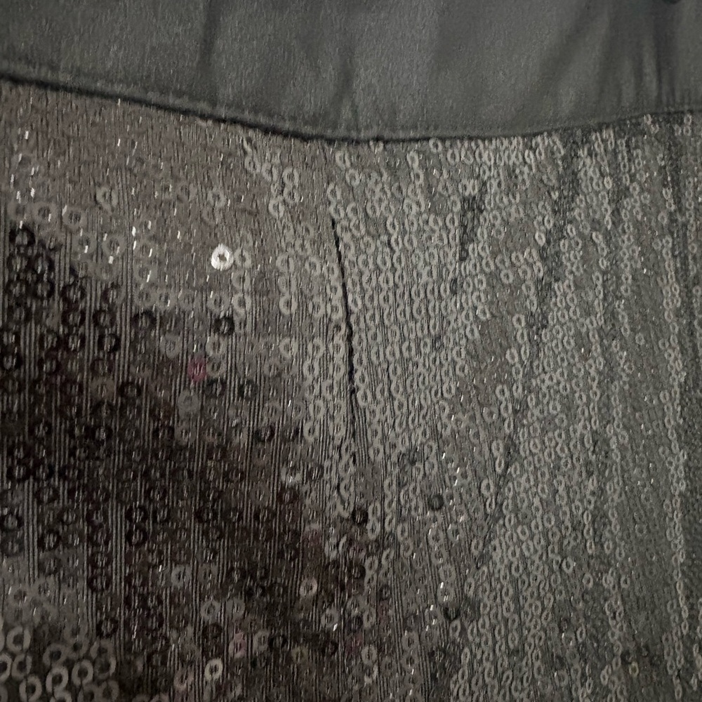 NWOT All Saints Soraya High Waist Relaxed Fit Black Sequin Joggers Size XL - Picture 6 of 7